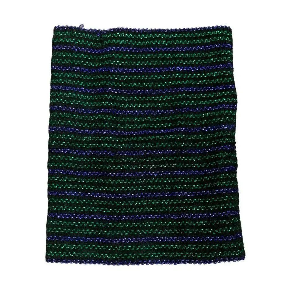urban outfitters womens black blue green metallic tube top small